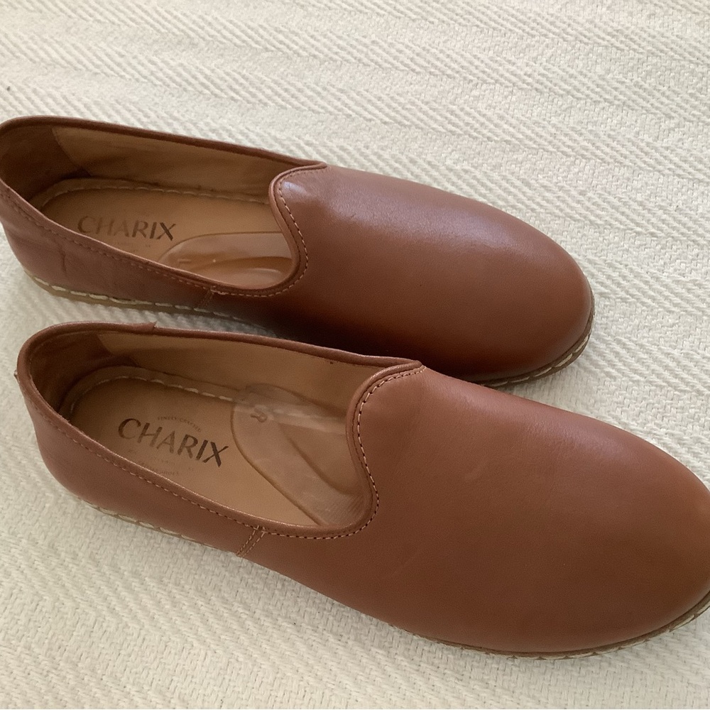 Charix slip on leather size 40 cognac